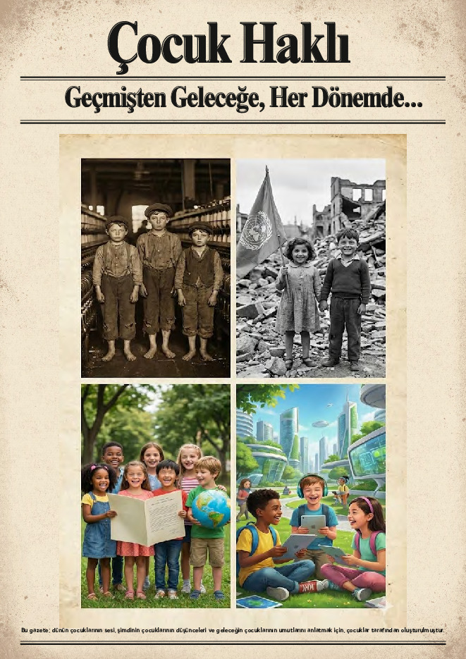 Çocuk Haklı Gazetesi kapak görseli