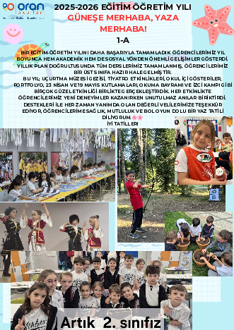 İlkokul 2025-2026 2. Yarıyıl Bülteni kapak görseli