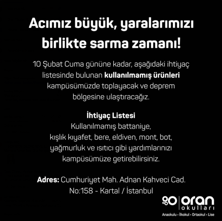 Acımız büyük, yaralarımızı birlikte sarma zamanı! görseli 1