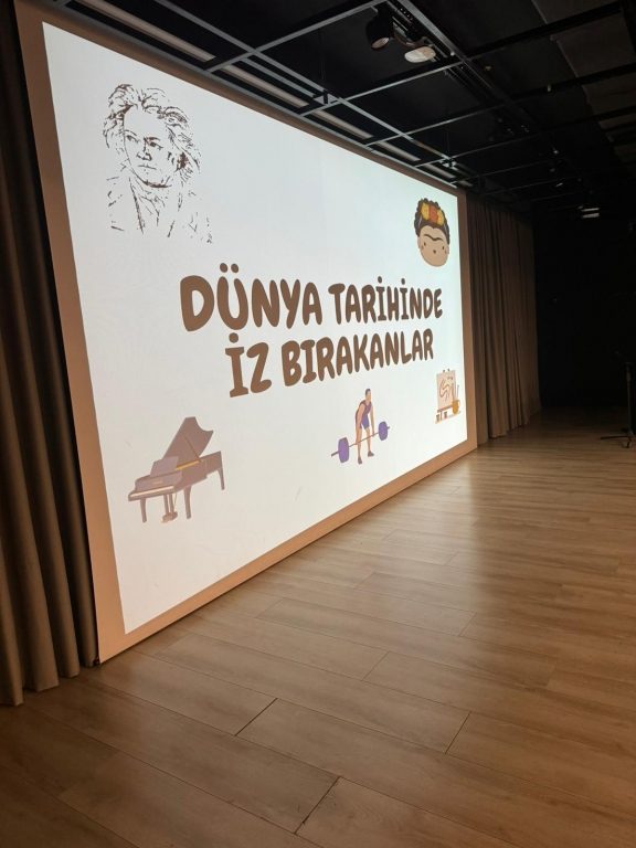 Öğrencilerimize Dünya tarihine iz bırakan bilim, sanat, spor ve kültür değerlerini tanımak amacı ile yıl boyunca gerçekleştireceğimiz etkinliğimiz uygulamalı dersler bölümü ile başladı.  görseli 5