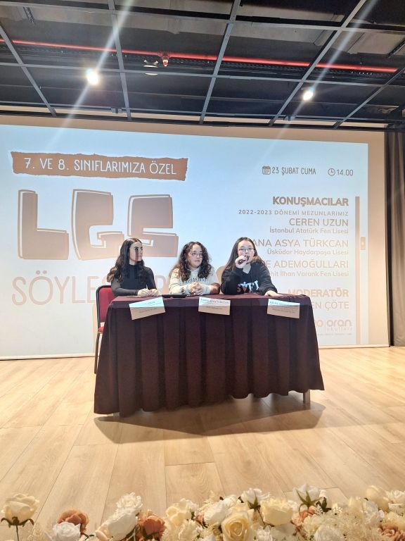 LGS Söyleşileri kapsamında 2022-2023 eğitim öğretim yılı mezunlarımızı okulumuza davet ettik.