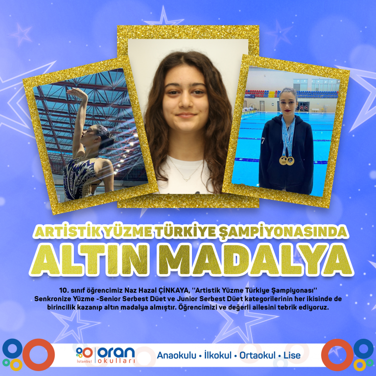 Artistik Yüzme Türkiye Şampiyonasında Altın Madalya