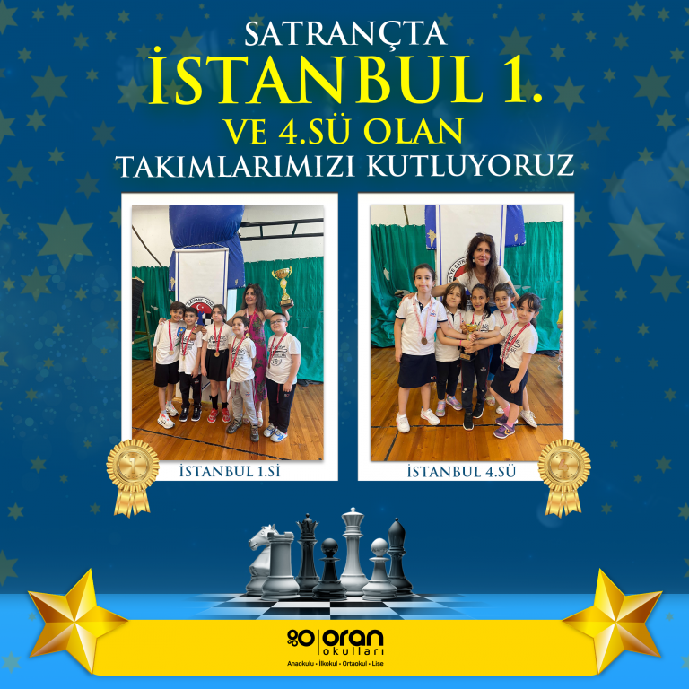 İSTANBUL OKULLARI SATRANÇ ŞAMPİYONUYUZ!