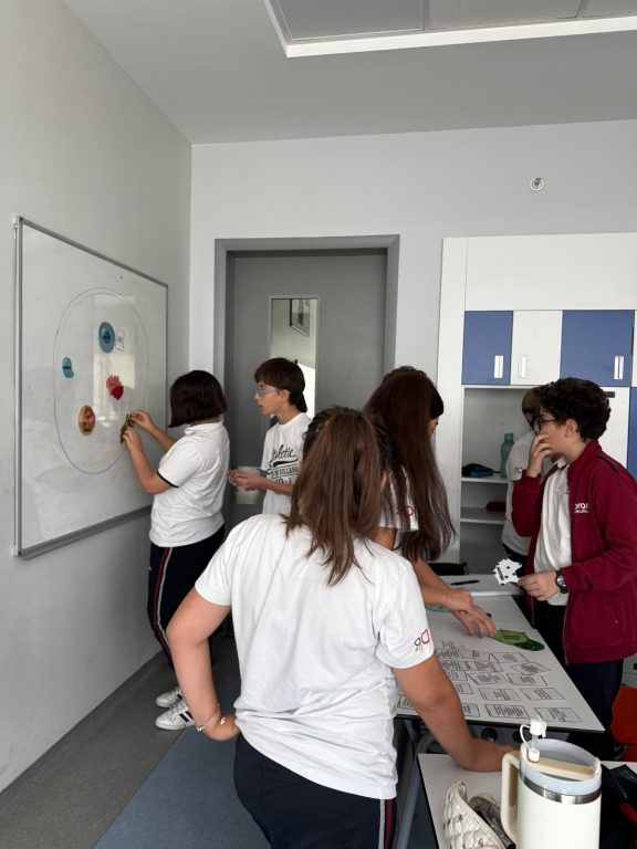7. sınıf Fen Bilimleri dersinde hücre ve bölünmeler ünitesi kapsamında “Hücre ve Organeller” konusunu işlerken istasyon tekniğini uyguladık ve konuyu çeşitli açılardan toplu şekilde ele alıp, ortak bir ürün ortaya çıkarmayı hedefledik. görseli 1