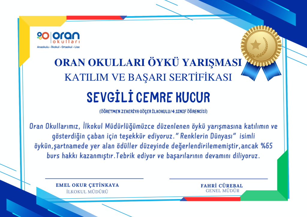 İstanbul İlkokul 4. Sınıflar Öykü Yarışmamız sonuçlandı.