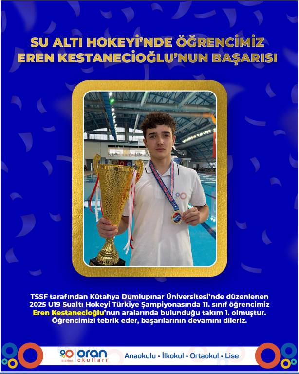 Su Altı Hokeyi’nde Öğrencimizin Türkiye Şampiyonluk Başarısı