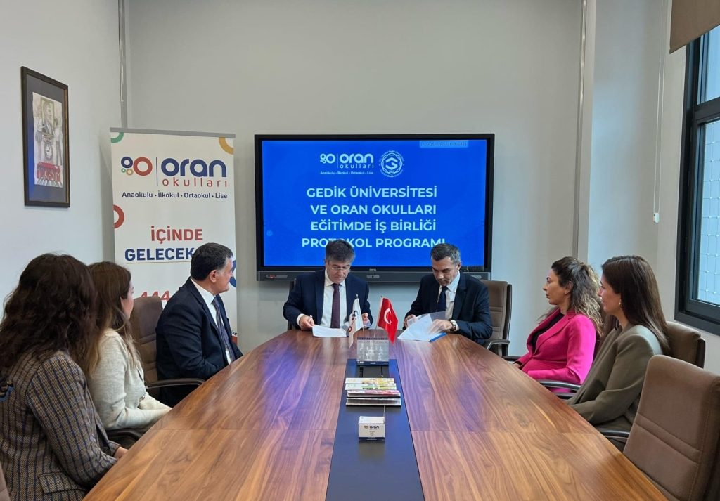 Oran Okulları-Gedik Üniversitesi Akademik İş Birliği protokolü imzalandı. görseli 1