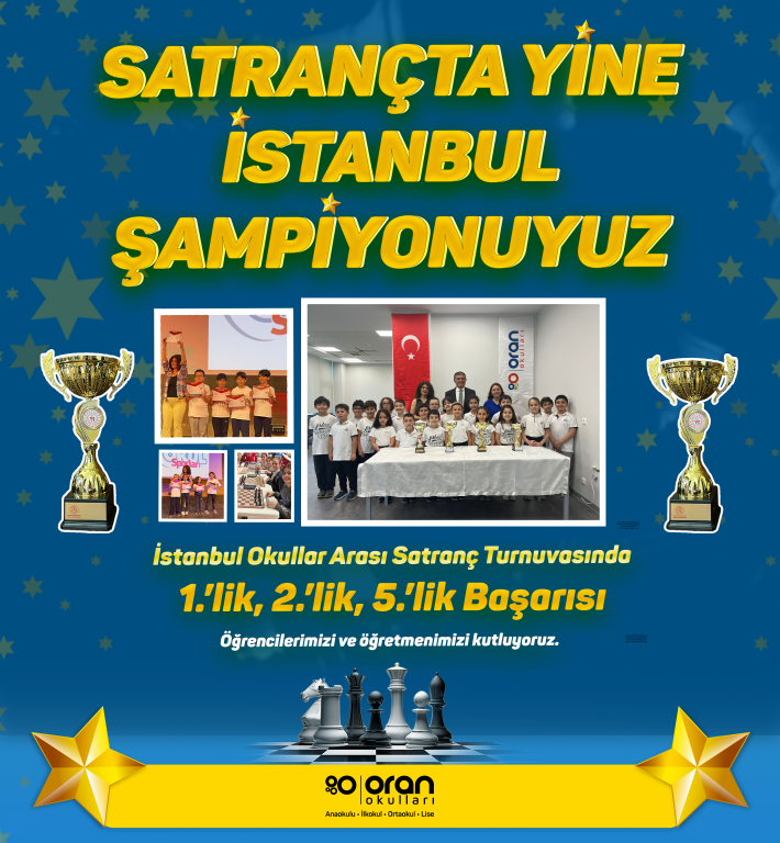 SATRANÇTA YİNE İSTANBUL ŞAMPİYONUYUZ!