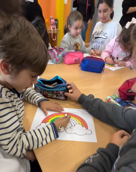 Sharing and Caring Projesi kapsamında 6. sınıf öğrencilerimiz, fen ve matematik gibi derslerin yanı sıra “Duygularını Tanıma” başlığı altında çalışmalar gerçekleştirdiler. görseli 6