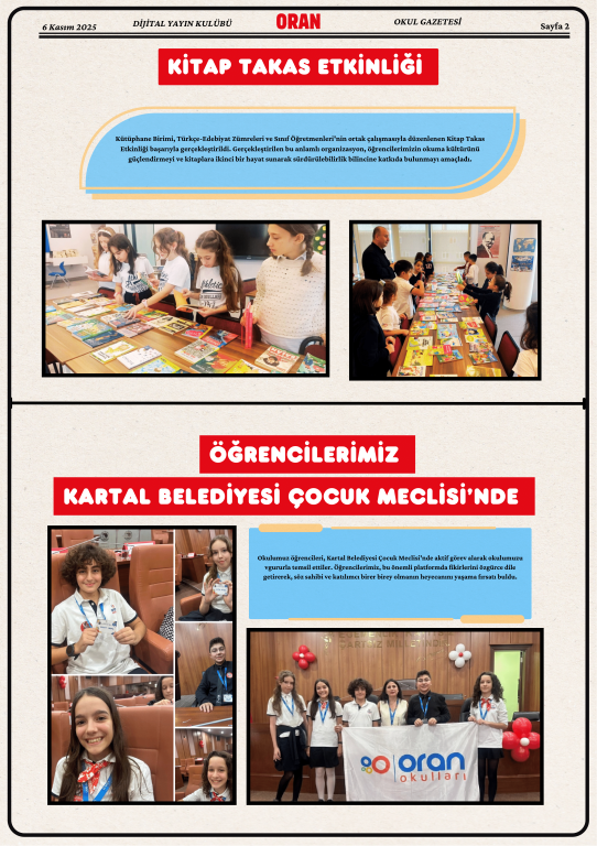 Dijital Yayın Kulübü’nün hazırladığı Gazete Oran’ın 4. sayısı ile karşınızdayız. görseli 2