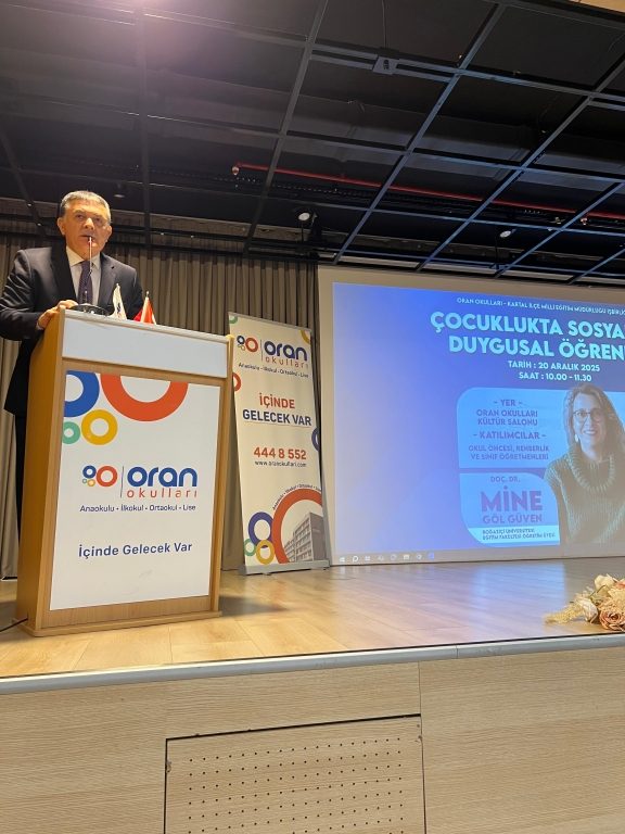 Çocuklukta Sosyal ve Duygusal Öğrenme konulu seminerimizi, Oran Okulları – Kartal İlçe Millî Eğitim Müdürlüğü iş birliğiyle başarıyla gerçekleştirdik görseli 5