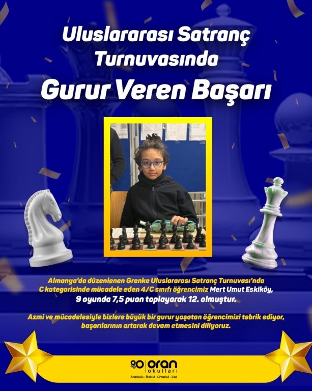 Uluslararası Satranç Turnuvasında Gurur Veren Başarı