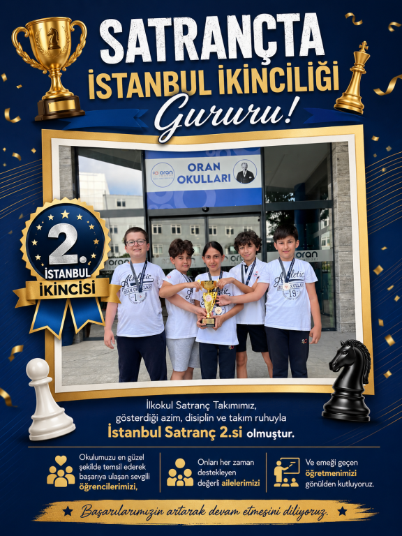 Satrançta İstanbul İkinciliği Gururu!